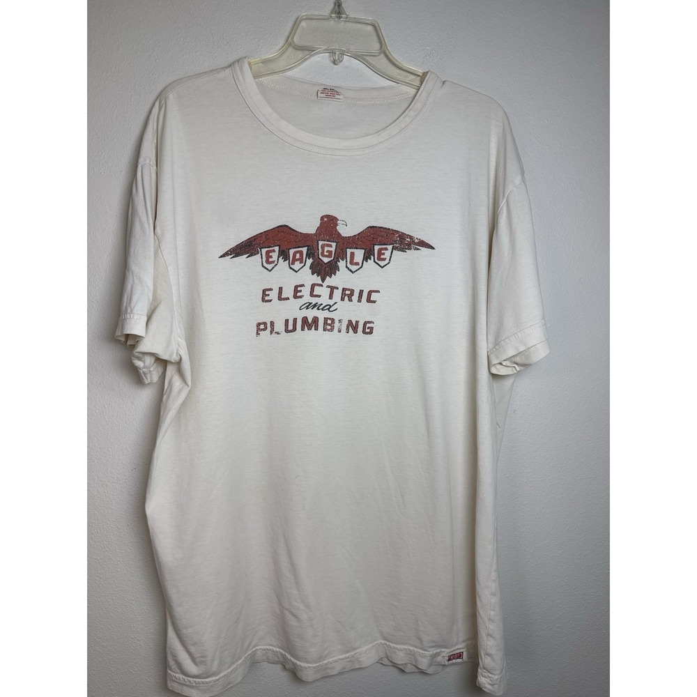Tailgate Eagle Electric Plumbing Graphic T-Shirt XL Made in Canada Vintage